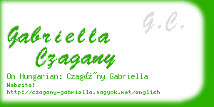 gabriella czagany business card